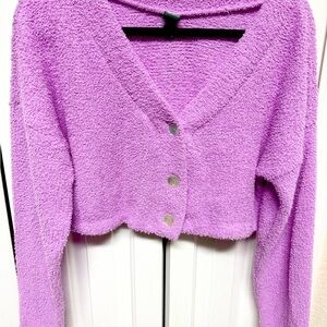 Wild Fable Lavender Textured Cardigan